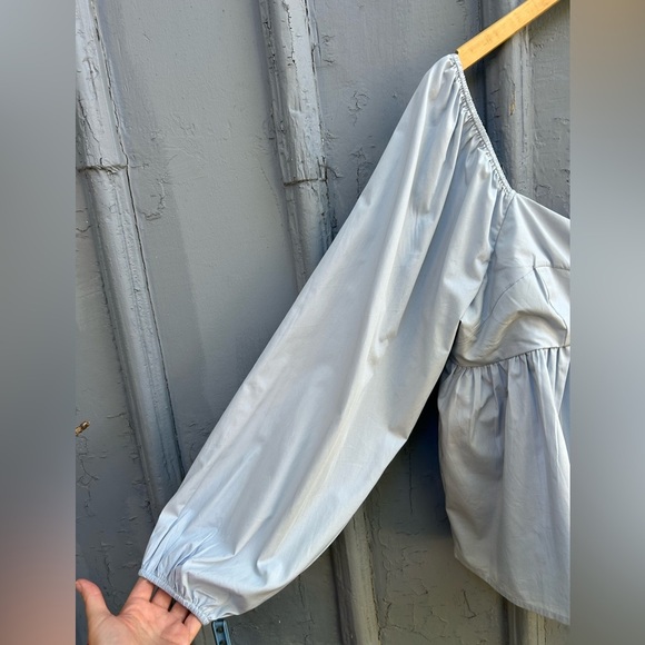 Banana Republic Poplin Babydoll Blouse, Large - Picture 5 of 7